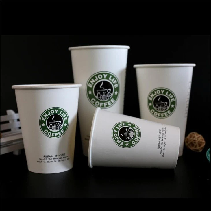 disposable custom printed single wall coffee cups